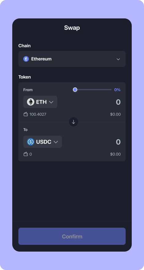 Rabby wallet interface